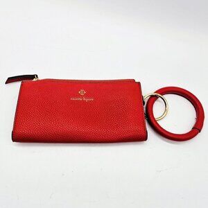 Nanette Lepore Red Bag Wristlet Wallet NWOT Boho Glam Faux Leather Purse Bag